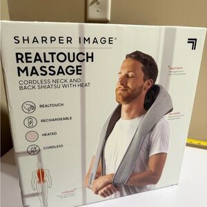 Sharper image real touch heated rechargeable cordless massager